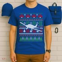 Christmas Airplane Aviation Gift T-Shirt thumb 6