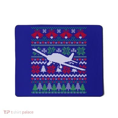 Christmas Airplane Aviation Gift Mousepad