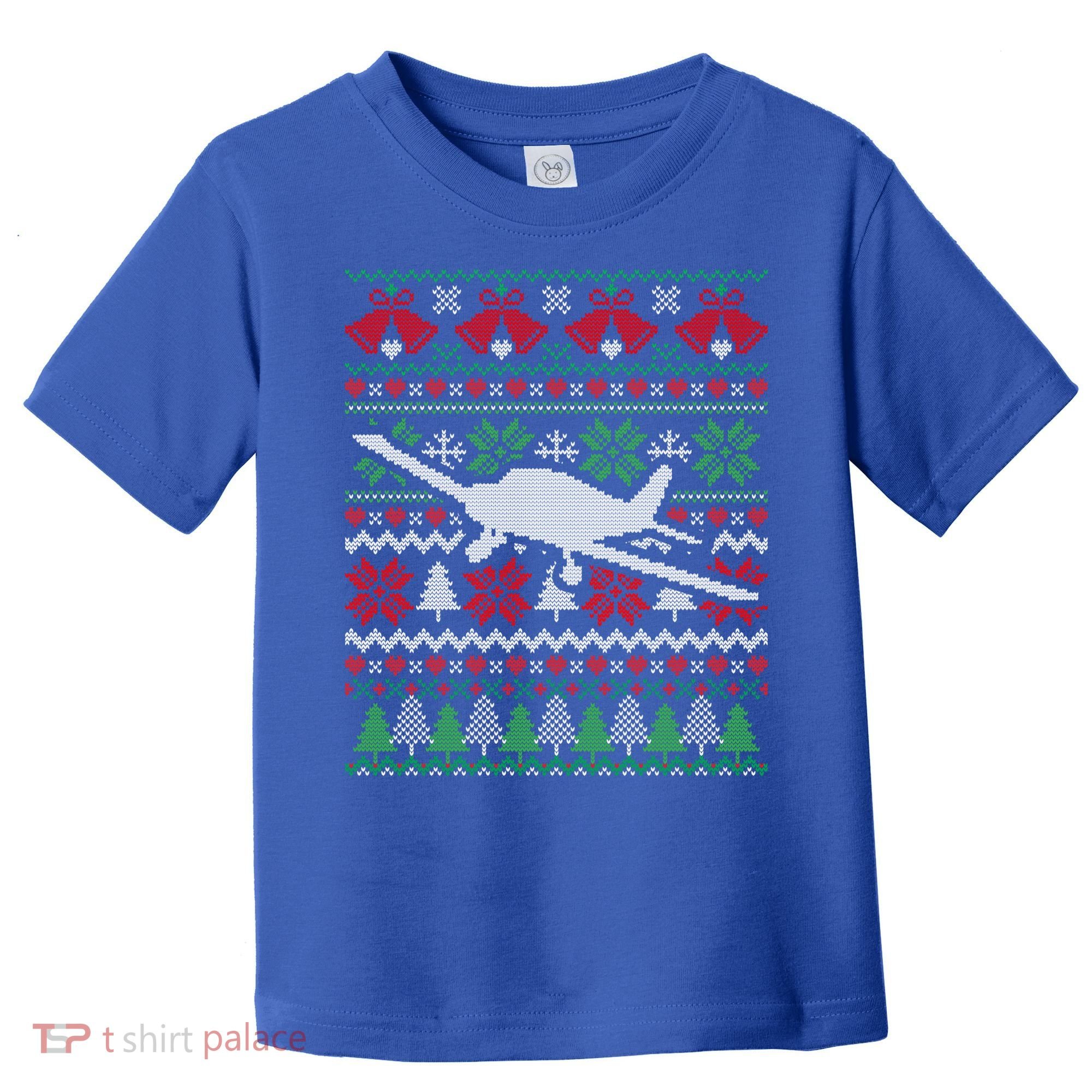 Christmas Airplane Aviation Gift Toddler T-Shirt