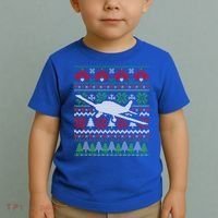 Christmas Airplane Aviation Gift Toddler T-Shirt thumb 2