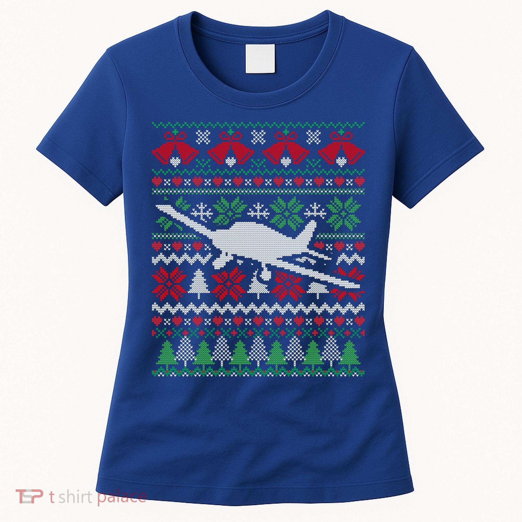 Christmas Airplane Aviation Gift Women's T-Shirt