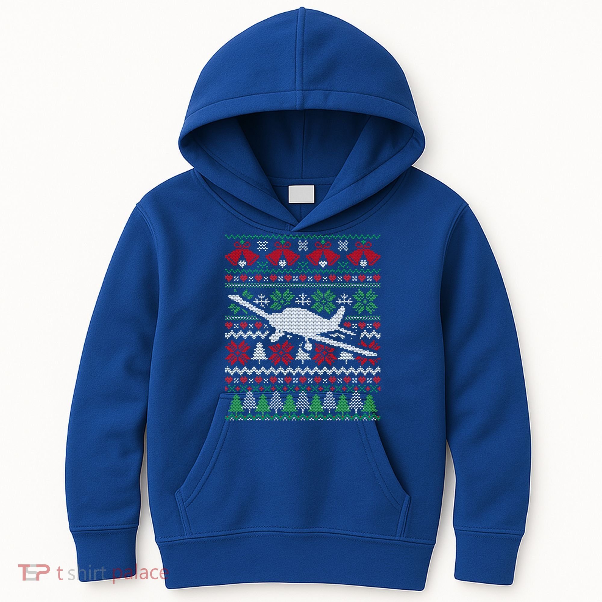 Christmas Airplane Aviation Gift Kids Hoodie