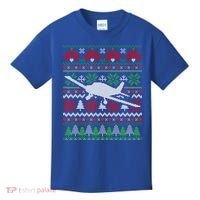 Christmas Airplane Aviation Gift Kids T-Shirt thumb 0