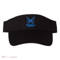 Child Abuse Awareness Month Blue Butterfly Coquette Bow Visor thumb 0