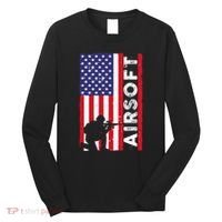 Cute Airsoft Art For Airsoft Player Airsofter Long Sleeve Shirt thumb 0