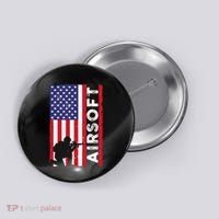 Cute Airsoft Art For Airsoft Player Airsofter Button thumb 0