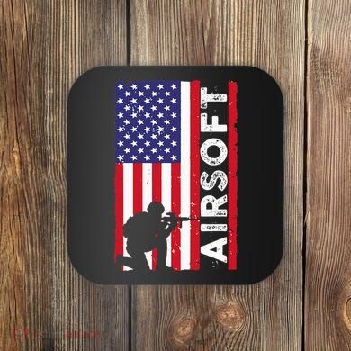 Cute Airsoft Art For Airsoft Player Airsofter Coaster