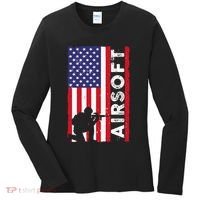 Cute Airsoft Art For Airsoft Player Airsofter Women's Long Sleeve Shirt thumb 0