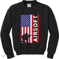 Cute Airsoft Art For Airsoft Player Airsofter Kids Sweatshirt thumb 0