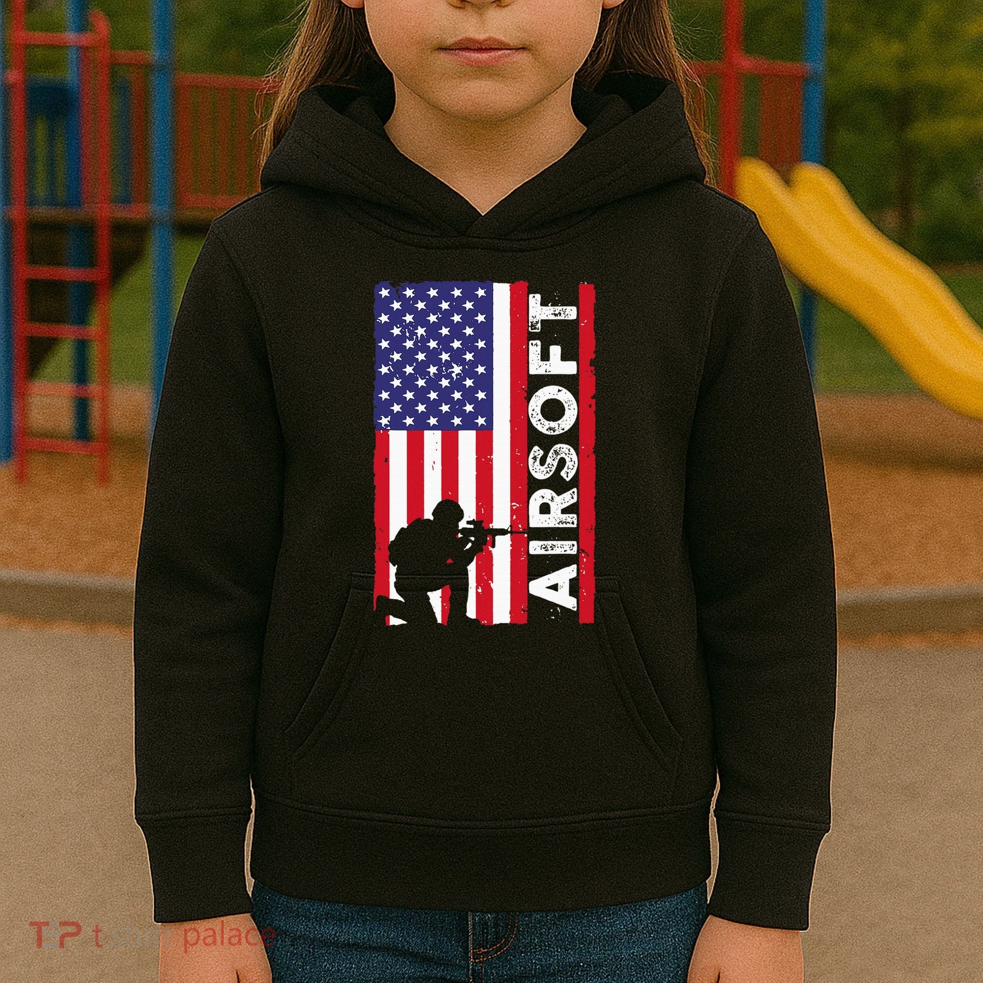Cute Airsoft Art For Airsoft Player Airsofter Kids Hoodie