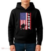 Cute Airsoft Art For Airsoft Player Airsofter Kids Hoodie thumb 4