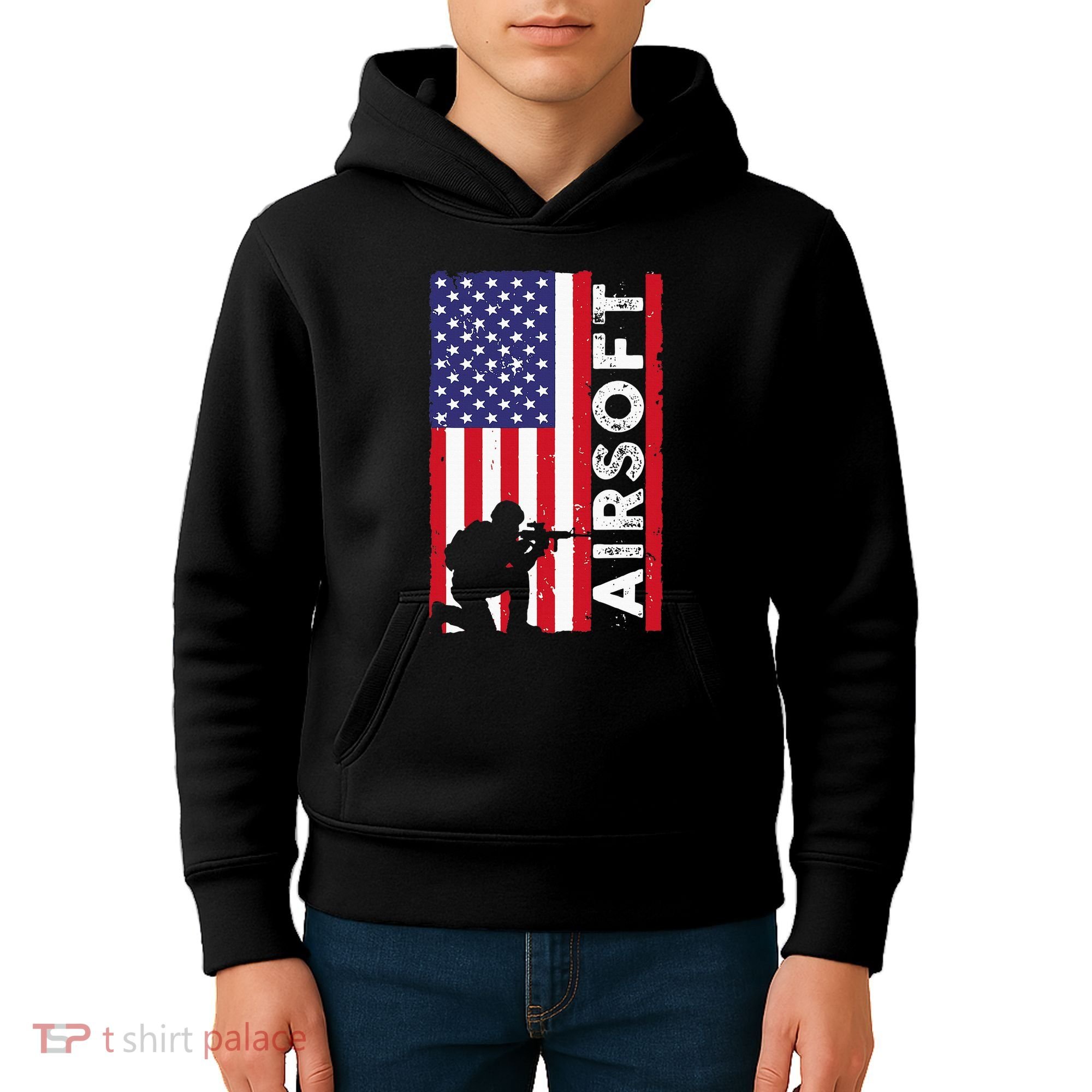 Cute Airsoft Art For Airsoft Player Airsofter Kids Hoodie