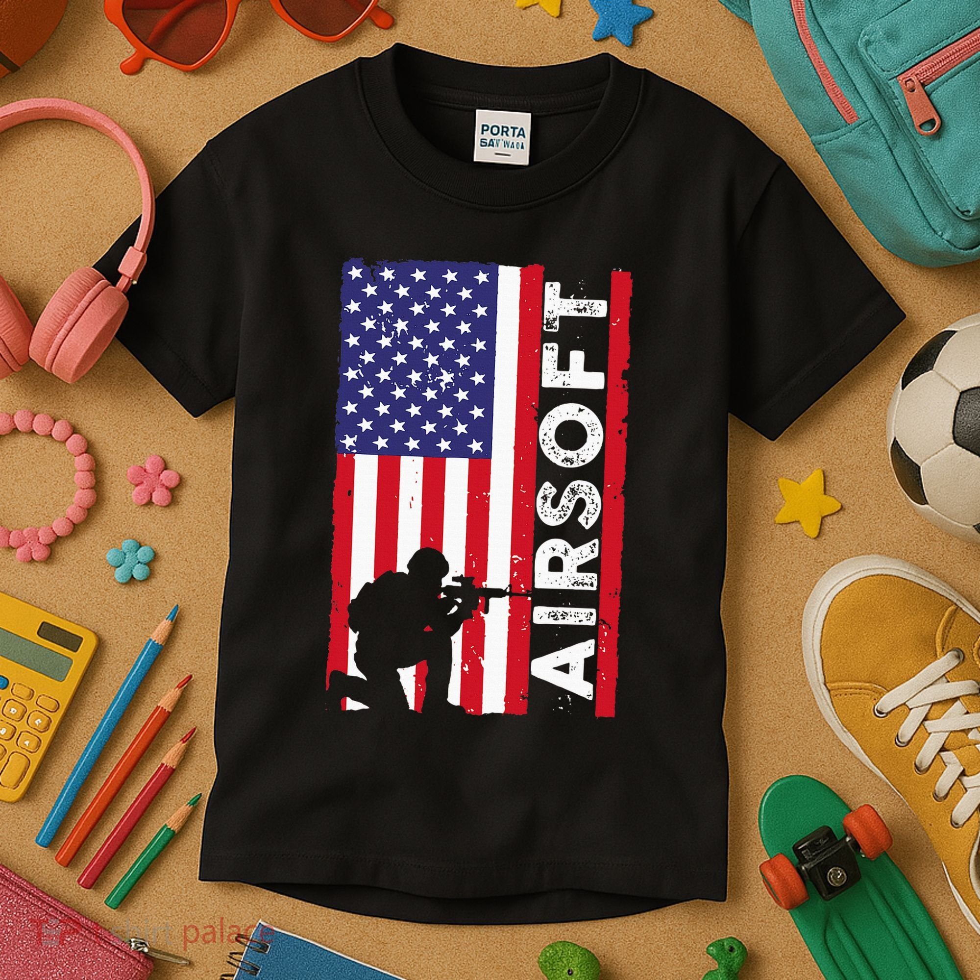 Cute Airsoft Art For Airsoft Player Airsofter Kids T-Shirt