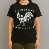 Cluck Around And Find Out Funny Chicken Adult Humor T-Shirt thumb 4