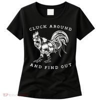 Cluck Around And Find Out Funny Chicken Adult Humor Women's T-Shirt thumb 0