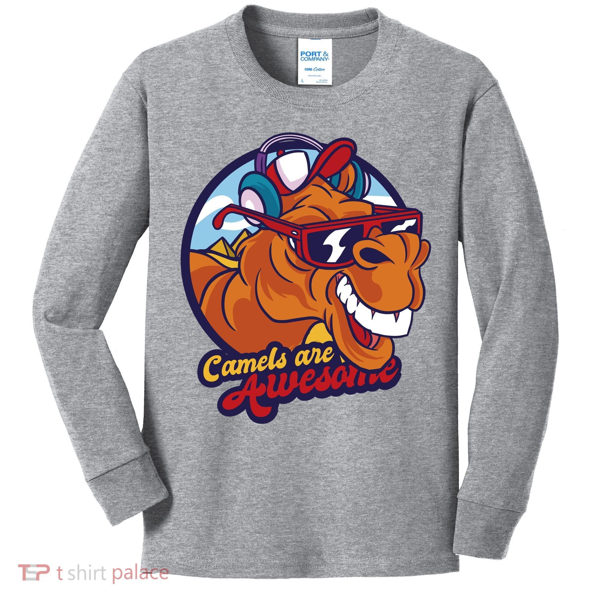 Camels Are Awesome Kids Long Sleeve Shirt