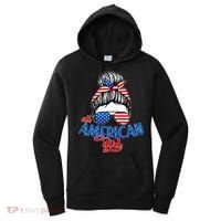 Cute All American Girl USA Flag Women's Hoodie thumb 0