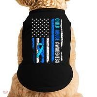 Child Abuse Awareness US Flag Child Abuse Prevention Month Doggie Tank thumb 0