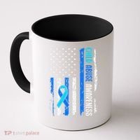 Child Abuse Awareness US Flag Child Abuse Prevention Month Coffee Mug thumb 0