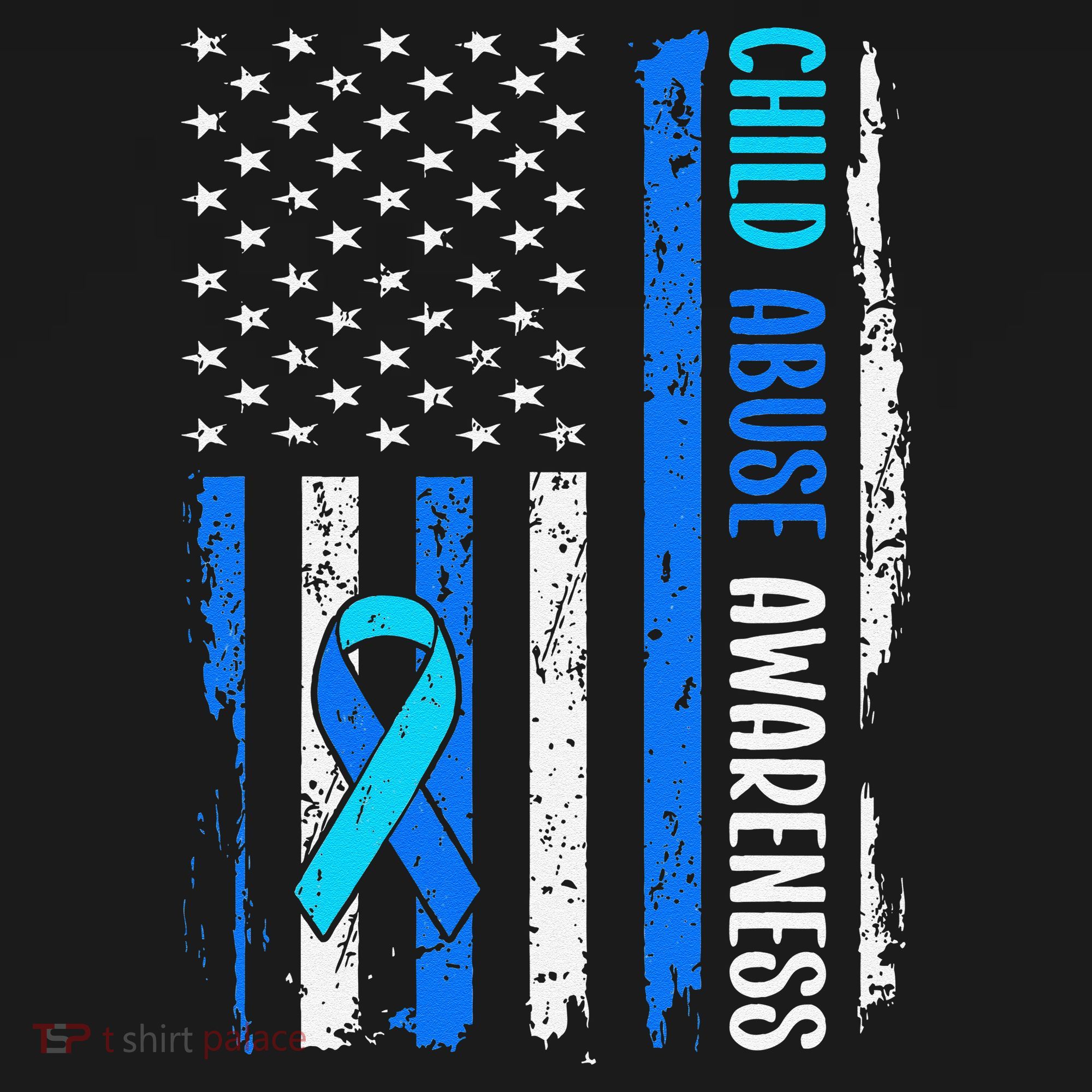 Child Abuse Awareness US Flag Child Abuse Prevention Month Women's Hoodie