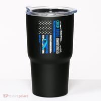 Child Abuse Awareness US Flag Child Abuse Prevention Month Tumbler thumb 0