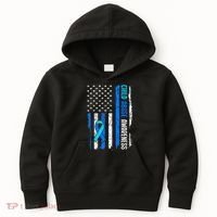 Child Abuse Awareness US Flag Child Abuse Prevention Month Kids Hoodie thumb 0