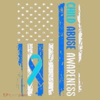 Child Abuse Awareness US Flag Child Abuse Prevention Month Sweatshirt thumb 2