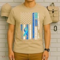 Child Abuse Awareness US Flag Child Abuse Prevention Month T-Shirt thumb 6
