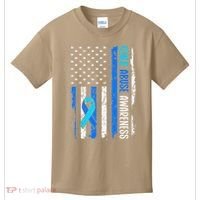 Child Abuse Awareness US Flag Child Abuse Prevention Month Kids T-Shirt thumb 0