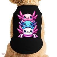 Cute Axolotls Anime Kawaii Axolotl Doggie Tank thumb 0