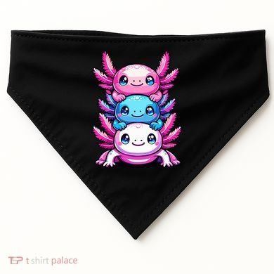 Cute Axolotls Anime Kawaii Axolotl USA-Made Doggie Bandana
