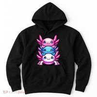 Cute Axolotls Anime Kawaii Axolotl Hoodie thumb 0
