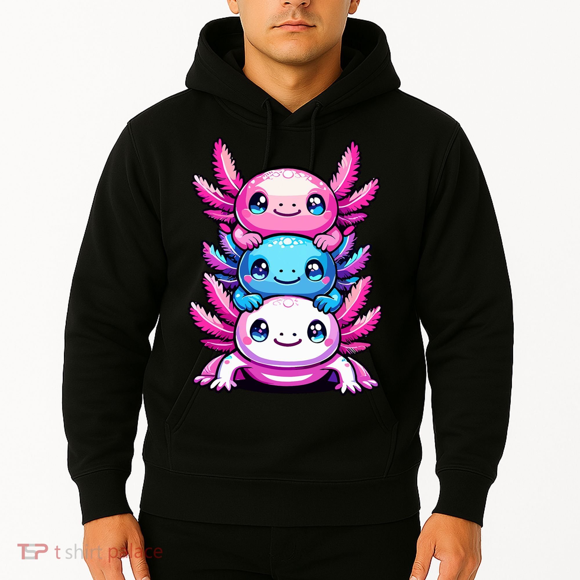 Cute Axolotls Anime Kawaii Axolotl Hoodie
