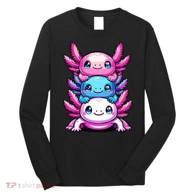 Cute Axolotls Anime Kawaii Axolotl Long Sleeve Shirt