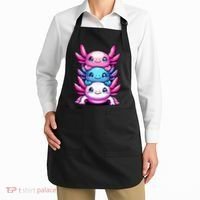 Cute Axolotls Anime Kawaii Axolotl Apron thumb 2