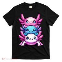 Cute Axolotls Anime Kawaii Axolotl T-Shirt thumb 0