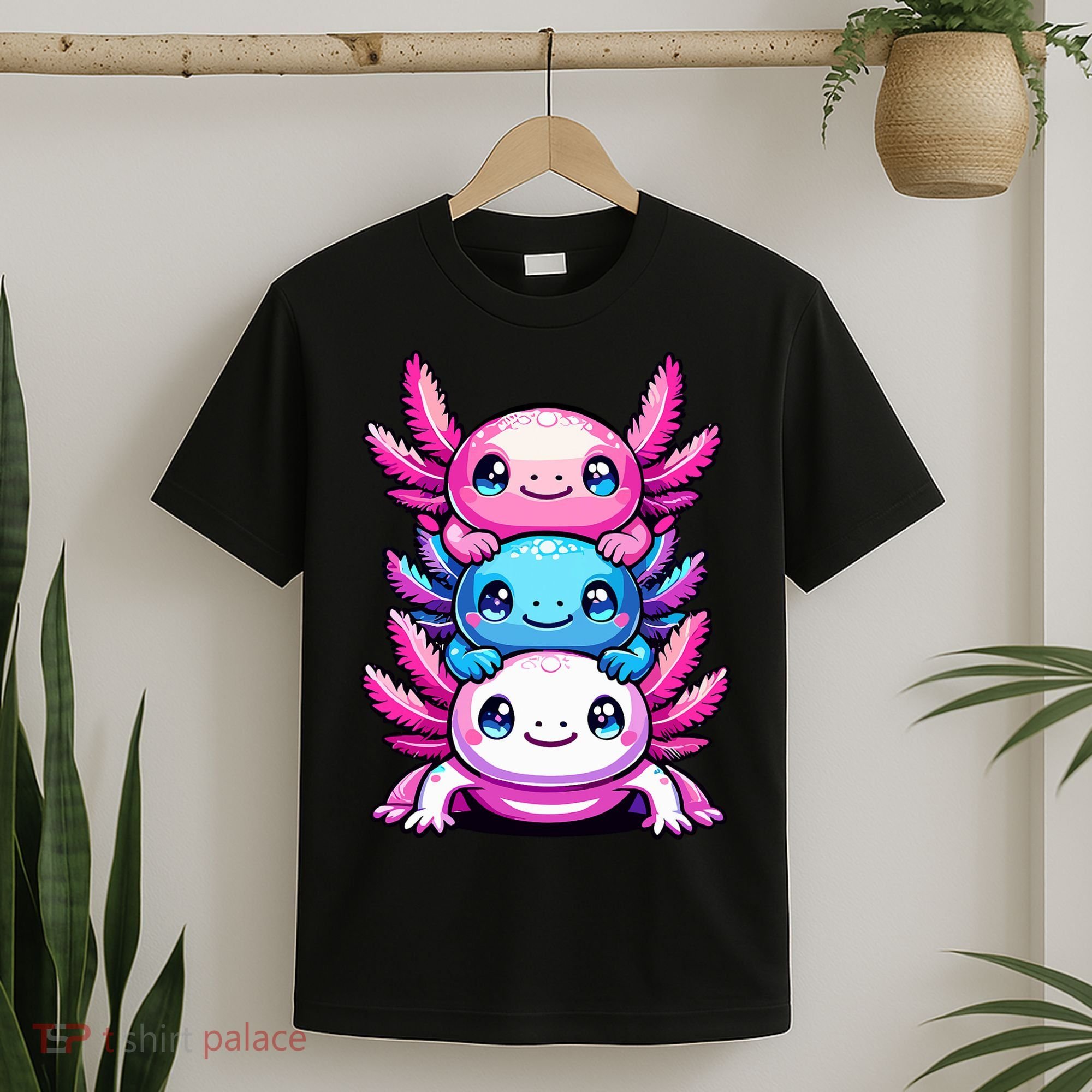 Cute Axolotls Anime Kawaii Axolotl T-Shirt