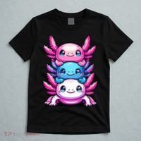 Cute Axolotls Anime Kawaii Axolotl T-Shirt thumb 5