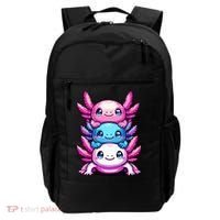 Cute Axolotls Anime Kawaii Axolotl Backpack thumb 0
