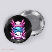 Cute Axolotls Anime Kawaii Axolotl Button thumb 0