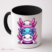 Cute Axolotls Anime Kawaii Axolotl Coffee Mug thumb 0