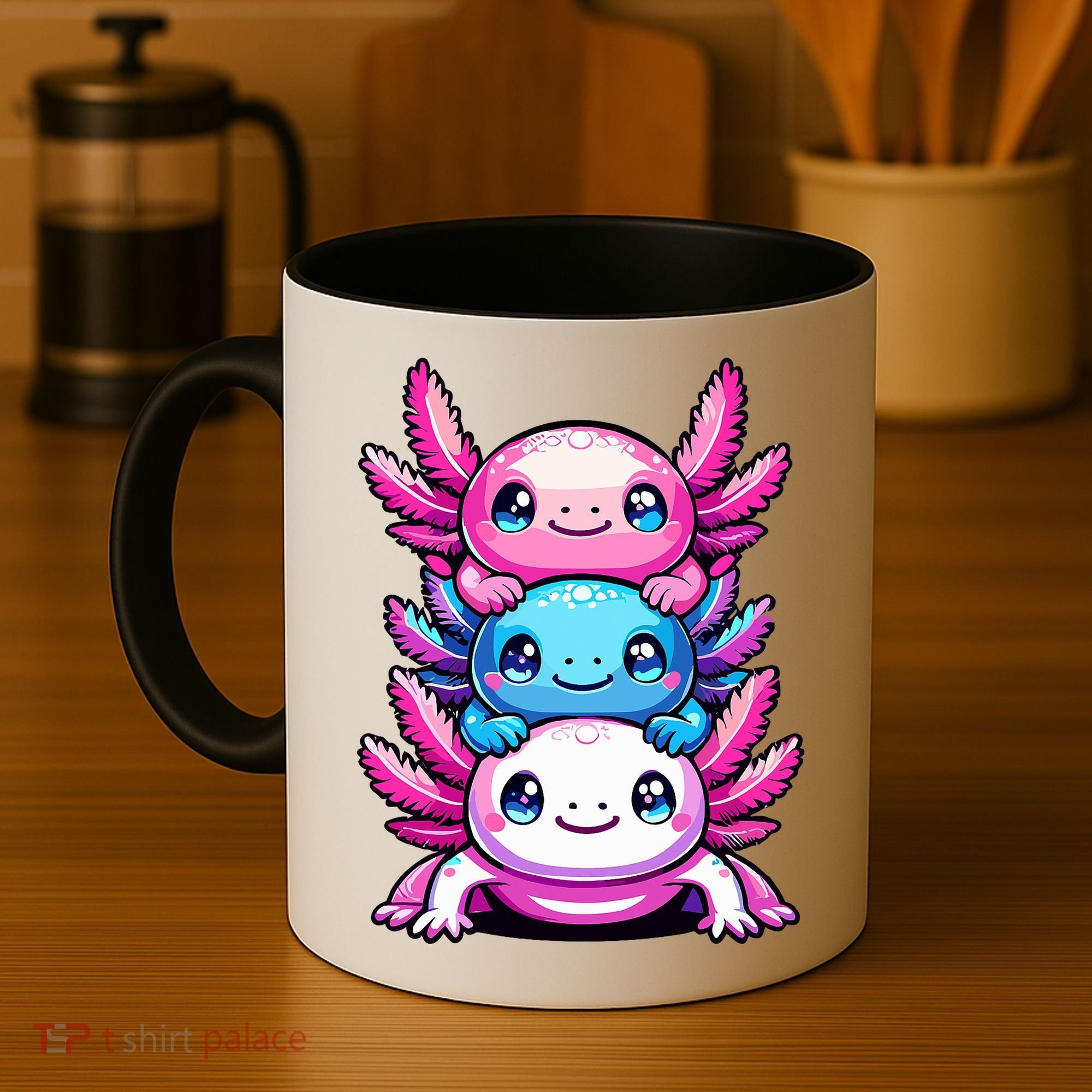 Cute Axolotls Anime Kawaii Axolotl Coffee Mug