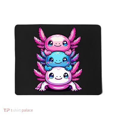 Cute Axolotls Anime Kawaii Axolotl Mousepad