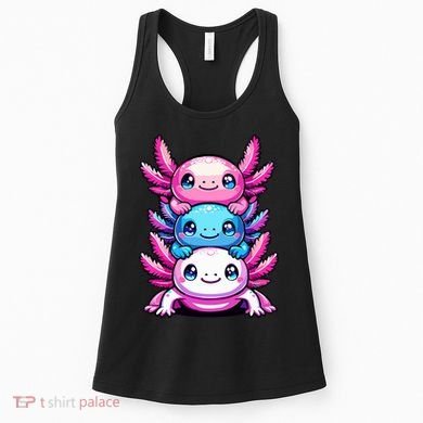 Cute Axolotls Anime Kawaii Axolotl Women's Tank Top