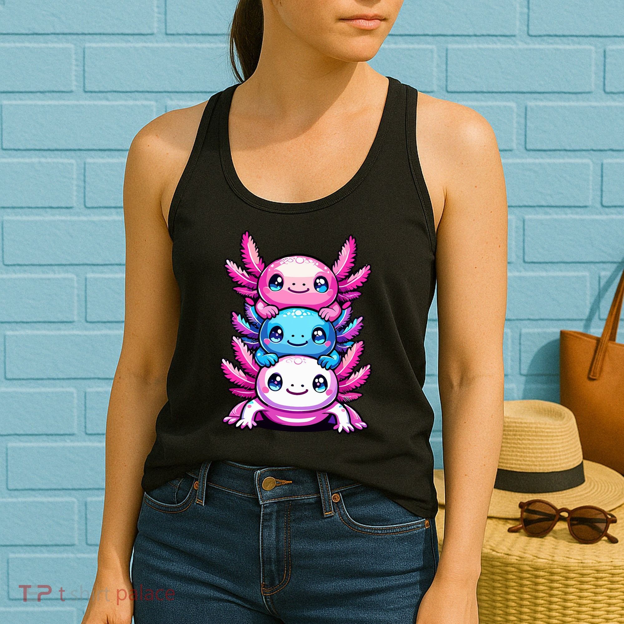 Cute Axolotls Anime Kawaii Axolotl Women's Tank Top