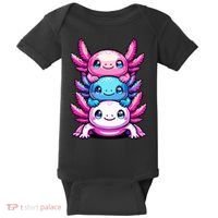 Cute Axolotls Anime Kawaii Axolotl Baby Bodysuit thumb 0
