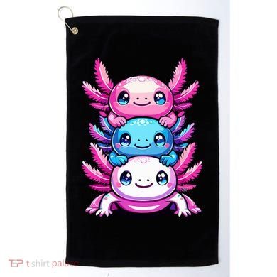 Cute Axolotls Anime Kawaii Axolotl Golf Towel