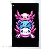 Cute Axolotls Anime Kawaii Axolotl Golf Towel thumb 0