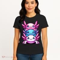 Cute Axolotls Anime Kawaii Axolotl Women's T-Shirt thumb 4