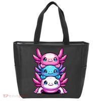 Cute Axolotls Anime Kawaii Axolotl Tote Bag thumb 0